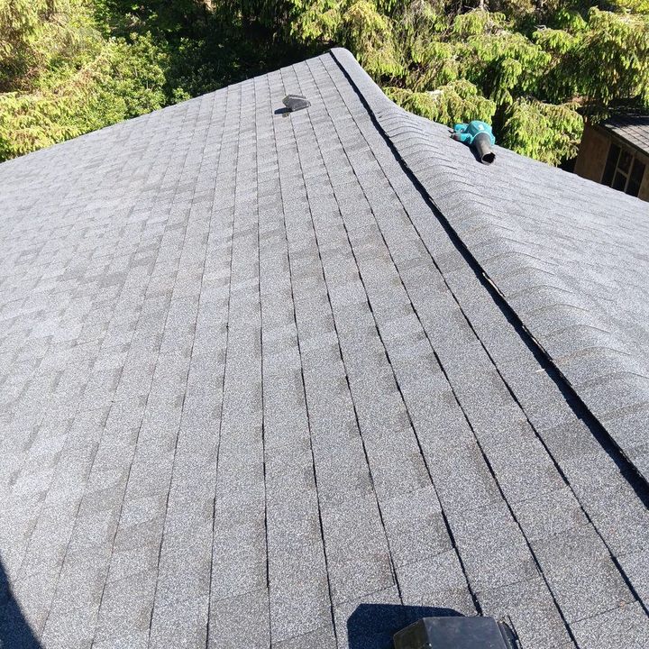 After: the new grey architectural shingle roof